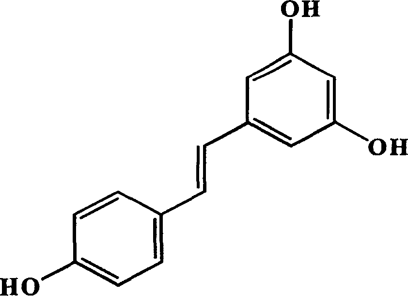 Use of trans-3,4,5-trihydroxy-diphenyl and derivant for resisting hepatitis B virus