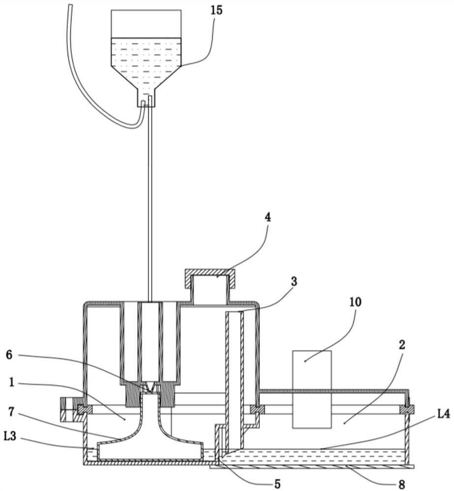 Humidifying device of respiratory support equipment