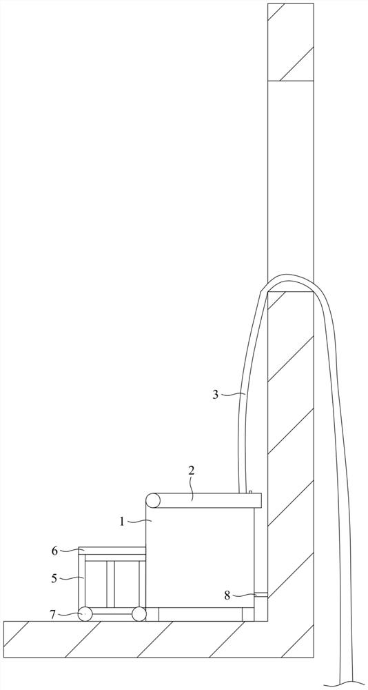 Fire self-rescue escape rope ladder box