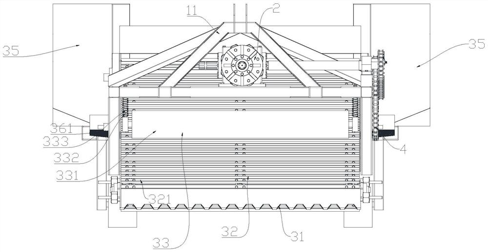 A peanut collection device for clay soil