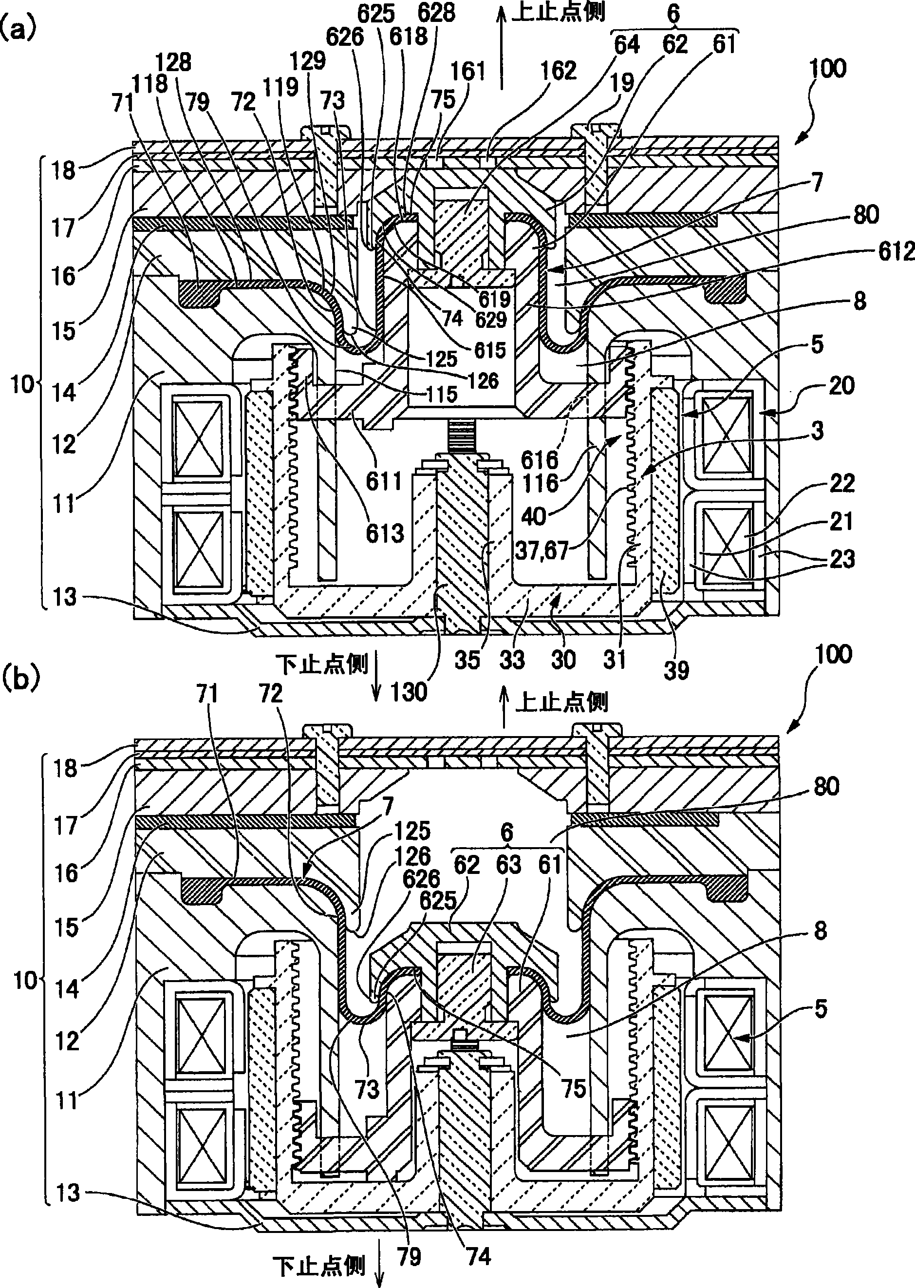 Diaphragm cylinder device