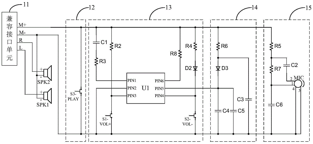 An earphone control circuit, a wire control device and a tuning earphone