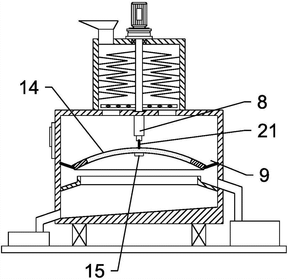 Fodder grinder of improved screening structure