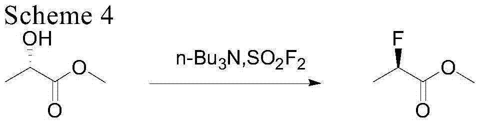 Synthesis method of R-2-fluorine methyl lactate