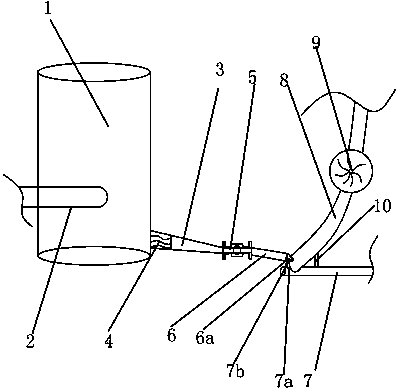 Water-receiving type water outflow device in water cold storage