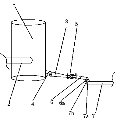 Water-receiving type water outflow device in water cold storage