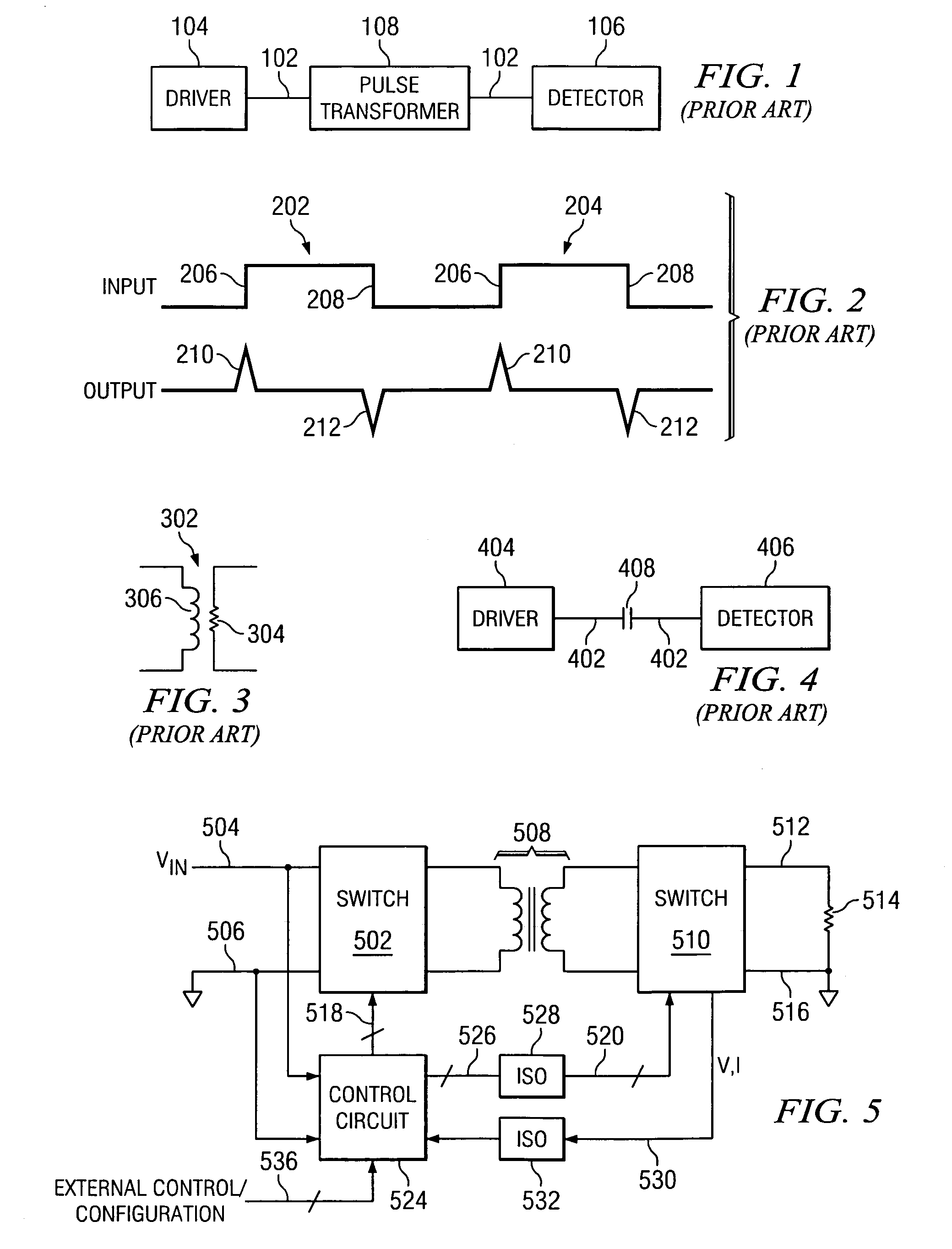 RF isolator with differential input/output