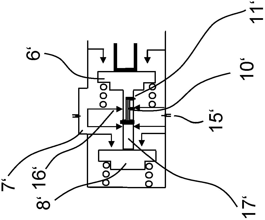 Control valve having a variable nozzle cross-section for automatic compressed-air brakes