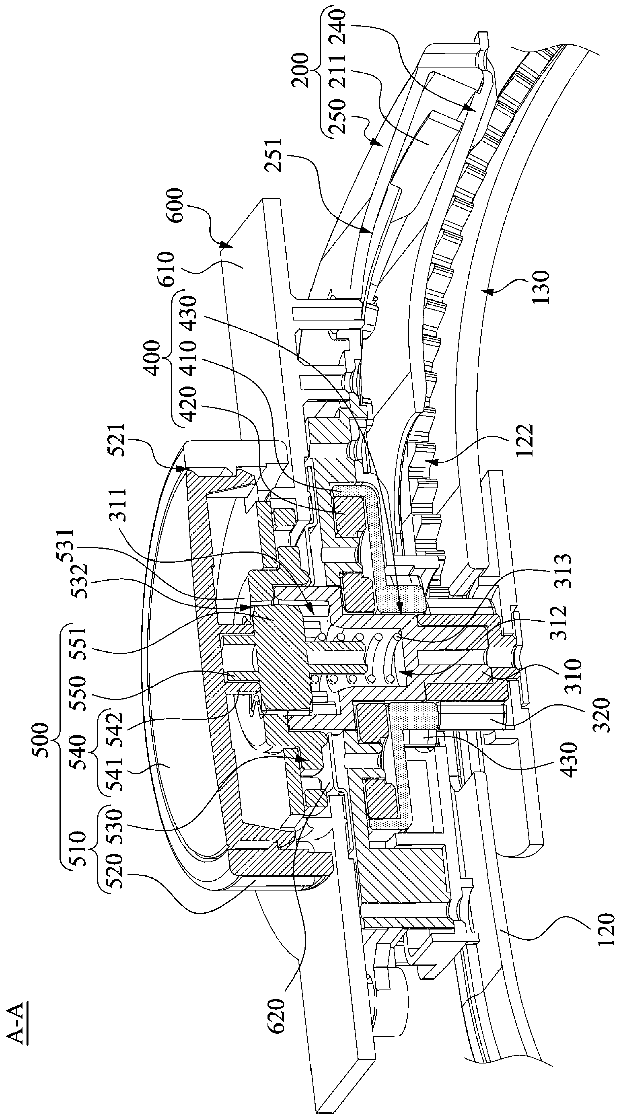 Headset electronic device and headband adjustment structure thereof