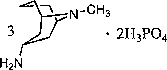 3 alpha-high tropine aliphatic amine salt, crystal formation and preparation method