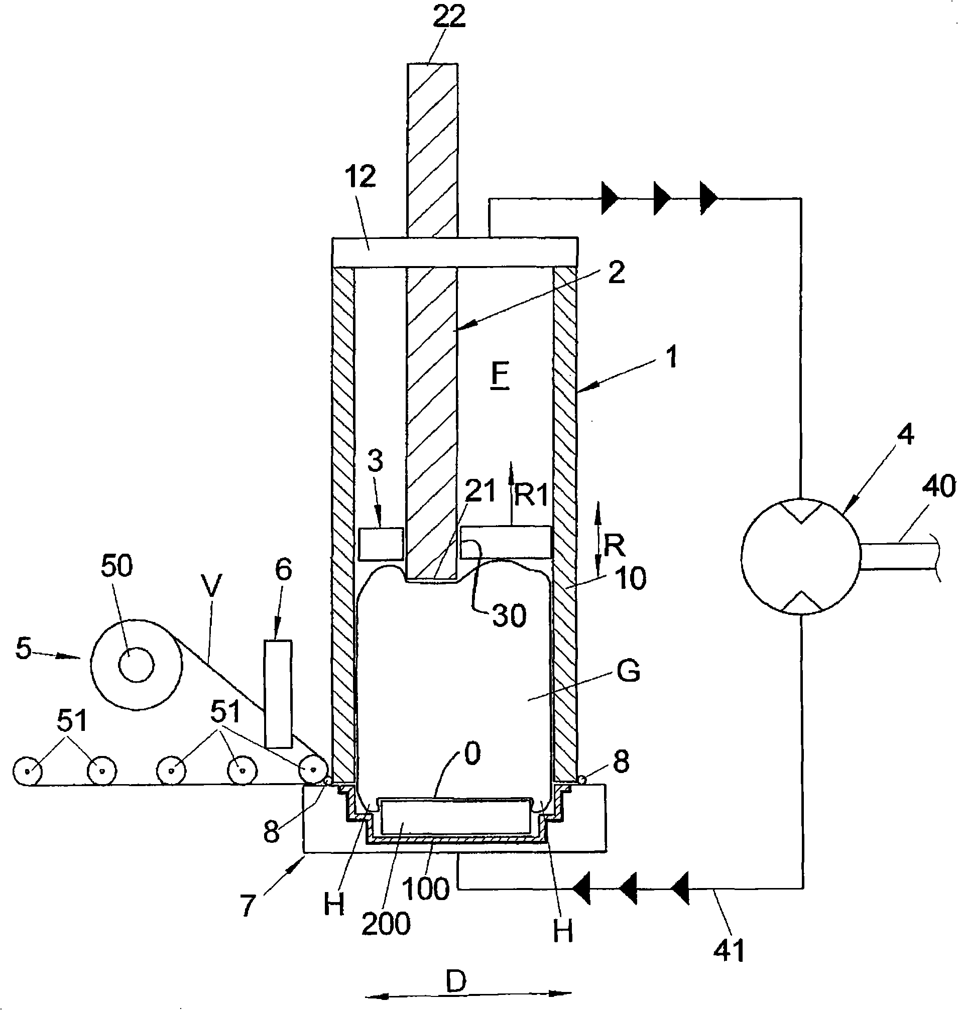 Method for pressing inflatable air chamber of air chamber of automobile and apparatus thereof