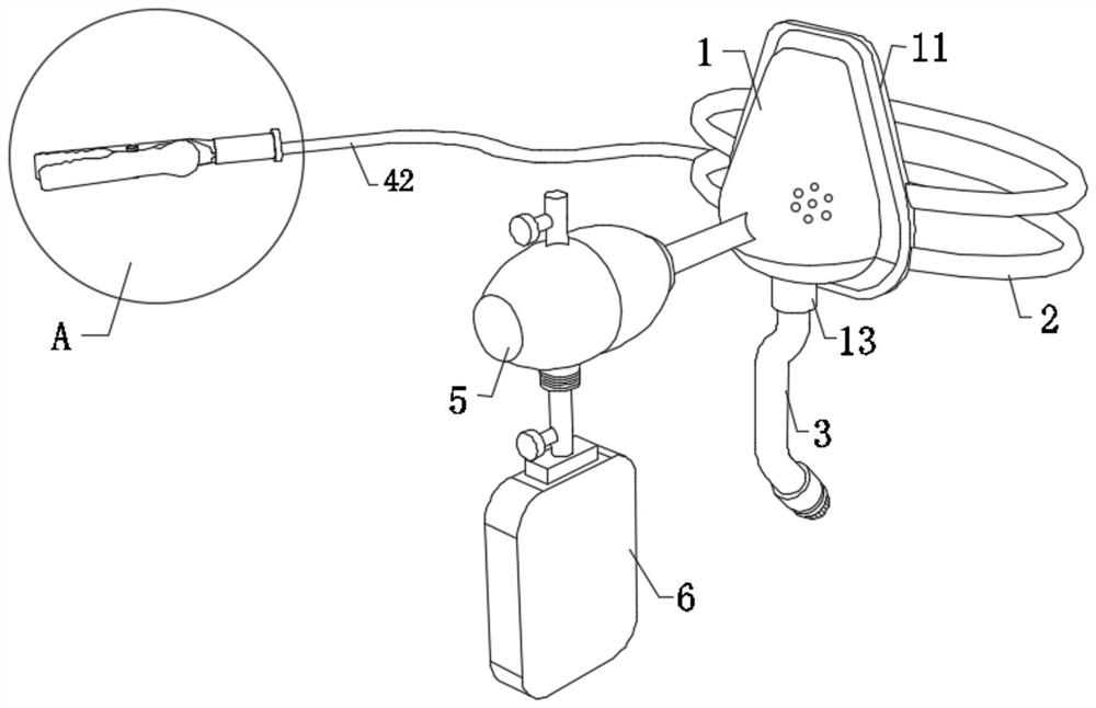 Double-breathing device for department of cardiology