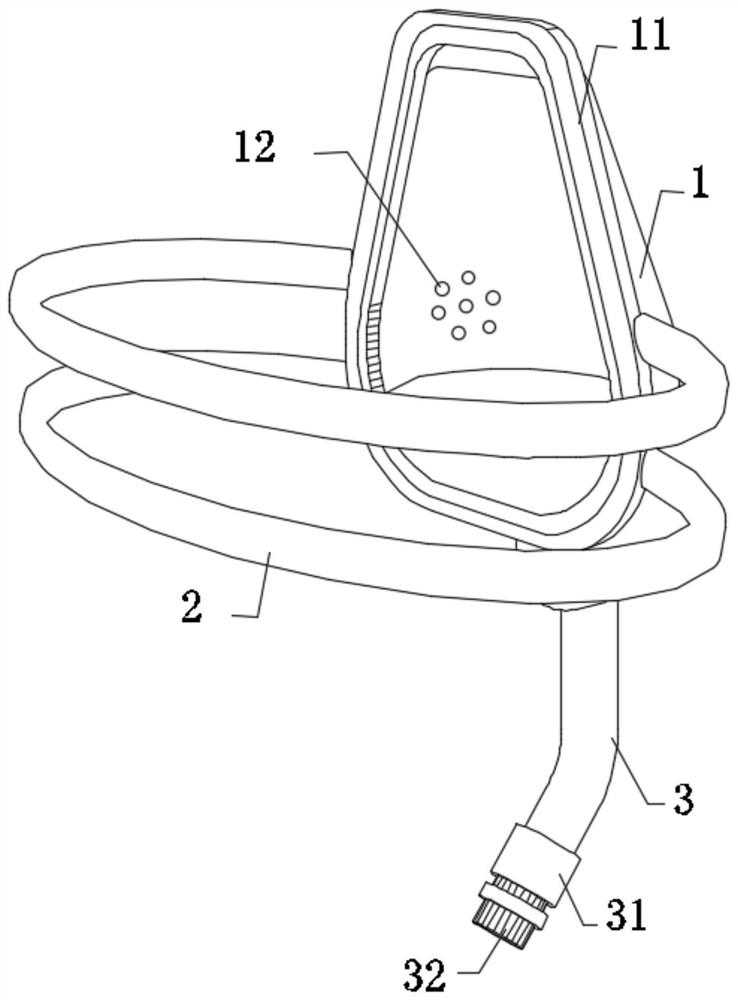 Double-breathing device for department of cardiology