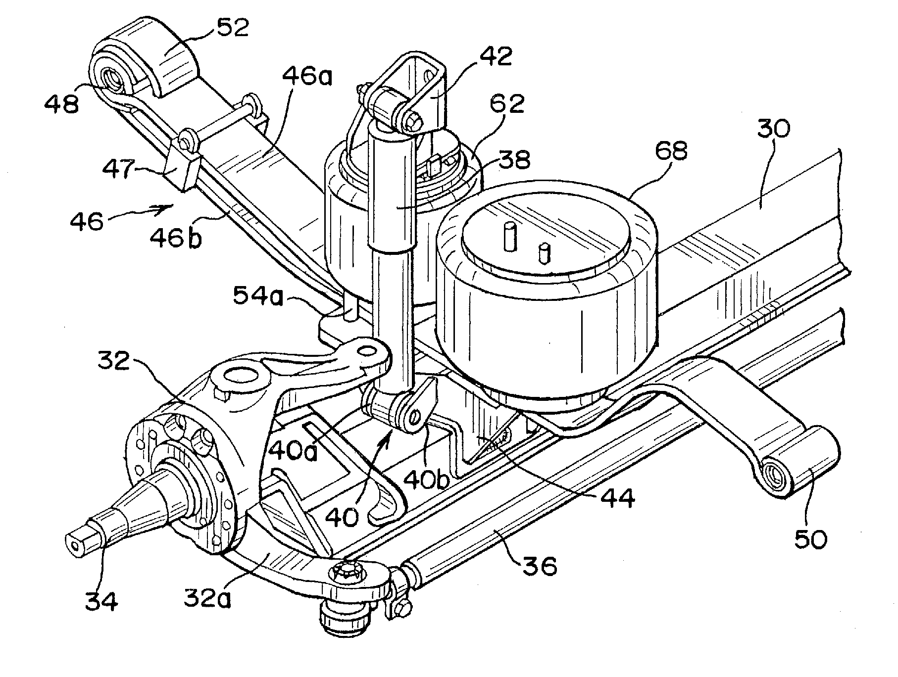 Vehicle Suspensions Having Leaf Springs And Alternative Clamp Groups