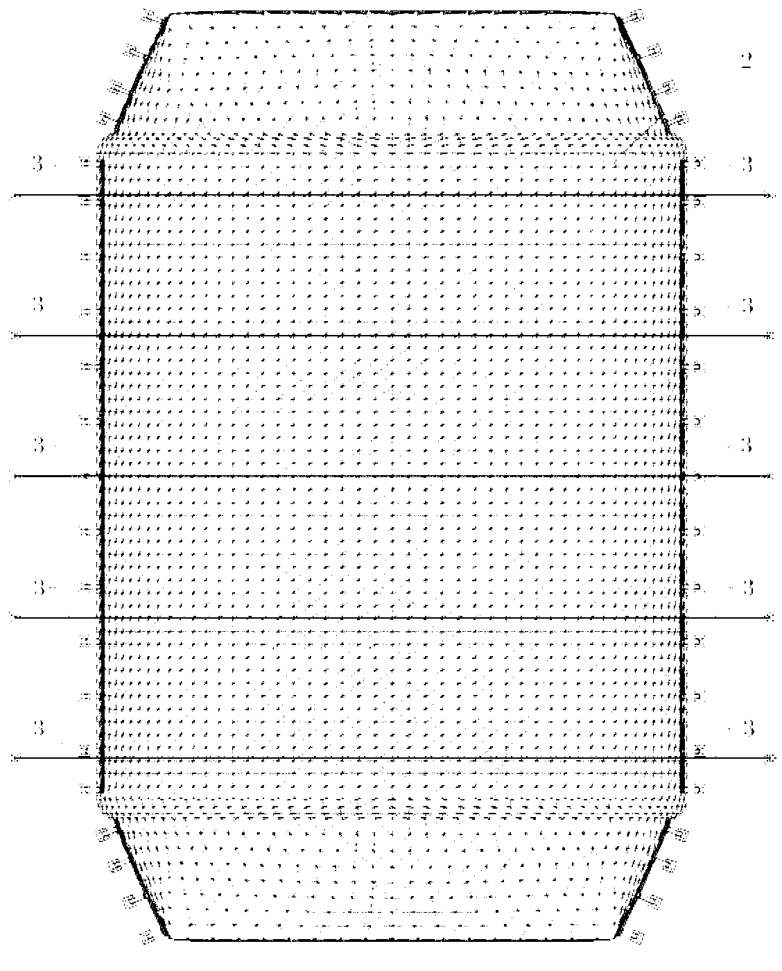 Air bearing-air rib combined type film structure