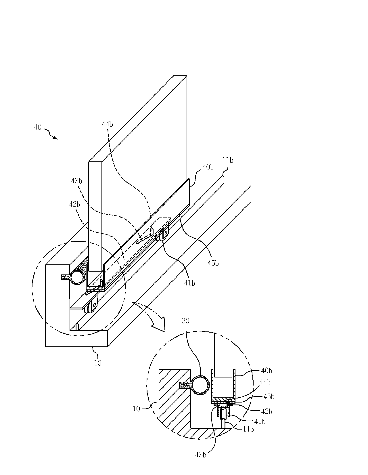 Method and apparatus for window closing in the sliding window system