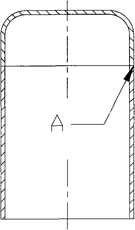 Method and device for welding stainless steel mirror surface liner of insulation container