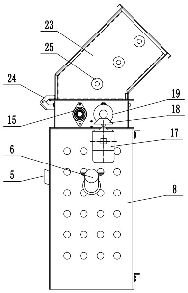 An anti-corrosion concrete filling base material production device