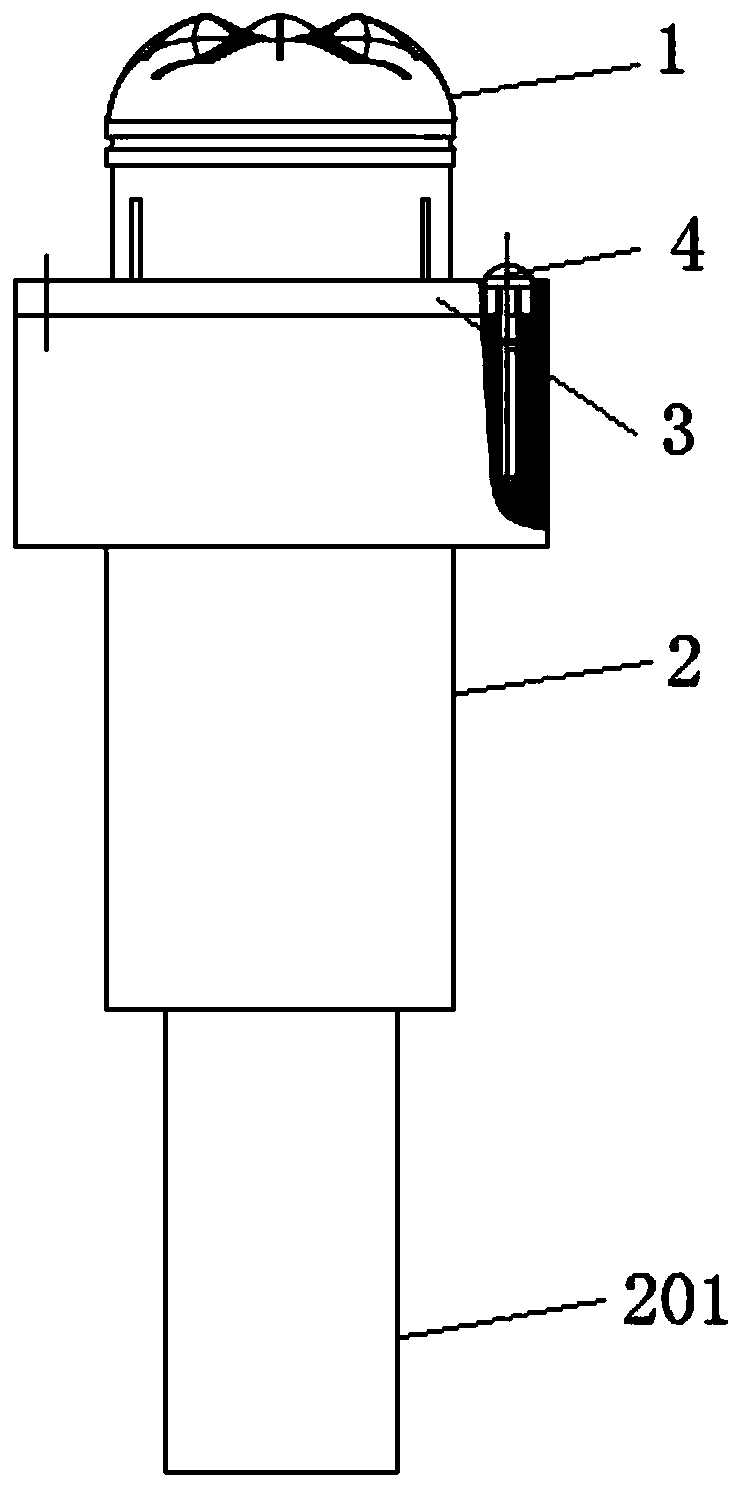 A cathode for electrolytic machining of free-form surface cavity