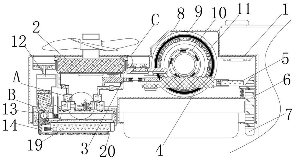 Intelligent scrubbing auxiliary device for new energy street lamp in windy area