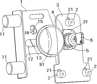 Gear transmission safe lock emergency opening mechanism