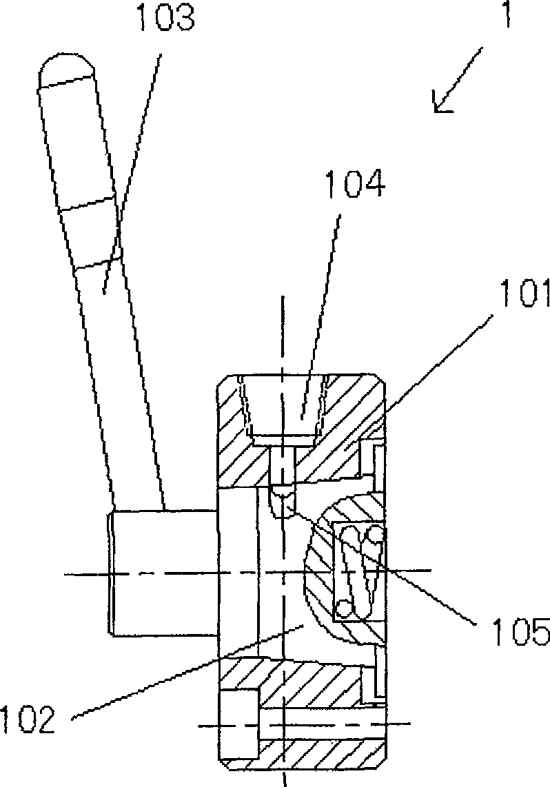 Clamping arrangement of guide block rough milling gap