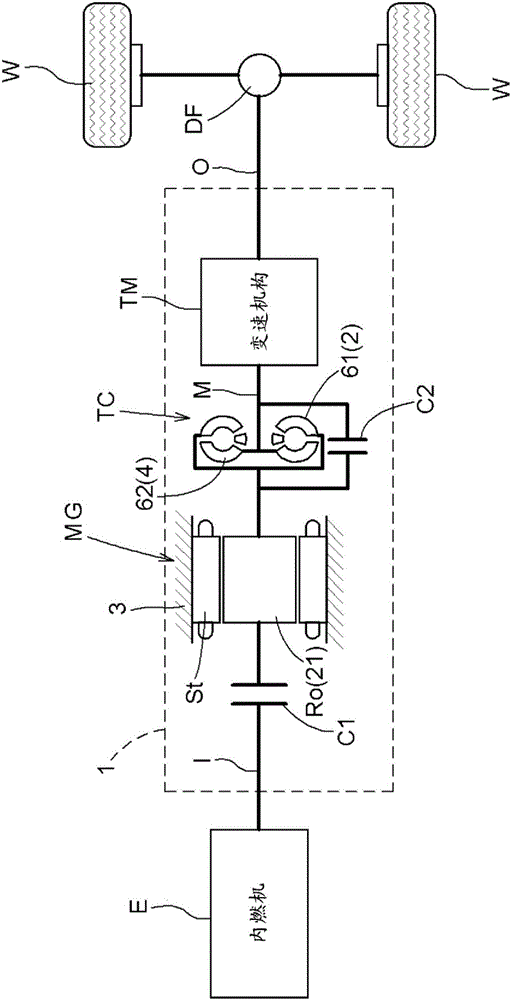 Vehicular driving apparatus