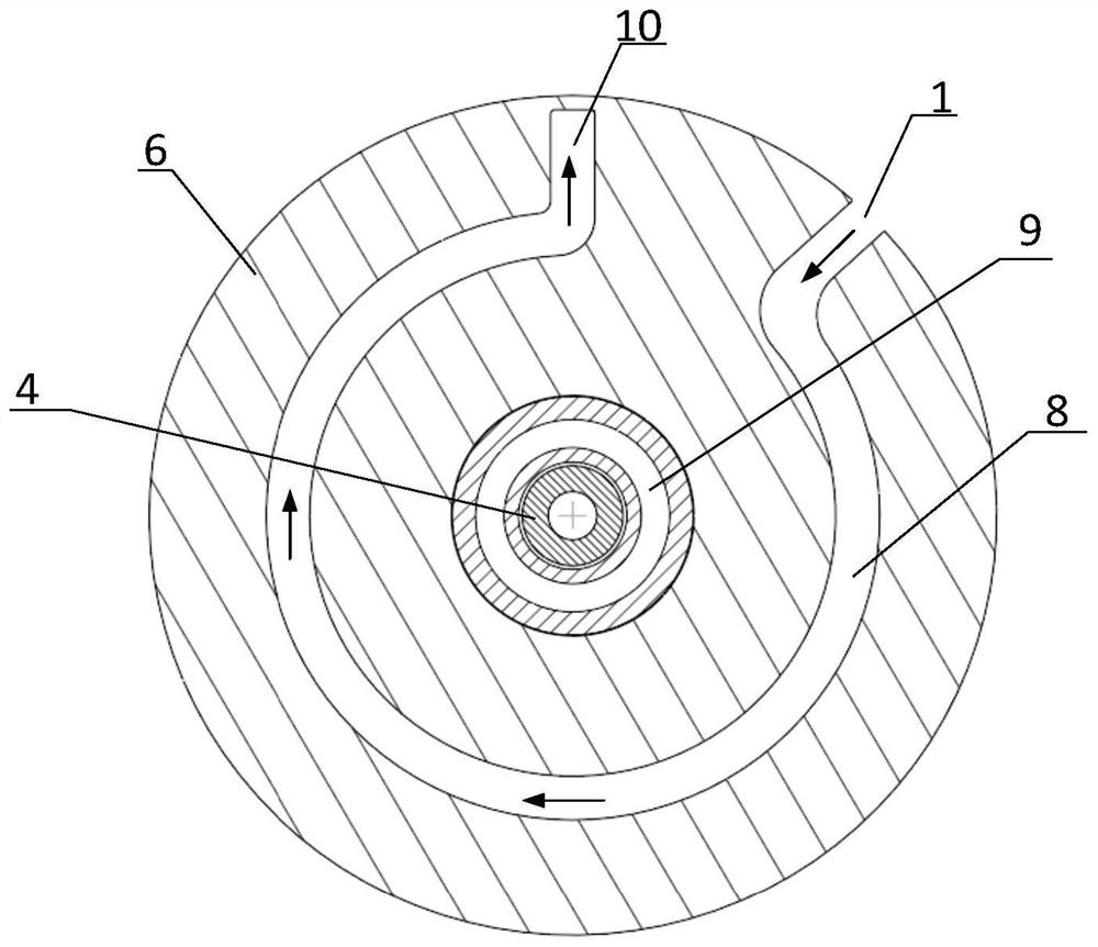 Oil cooling structure of traction motor