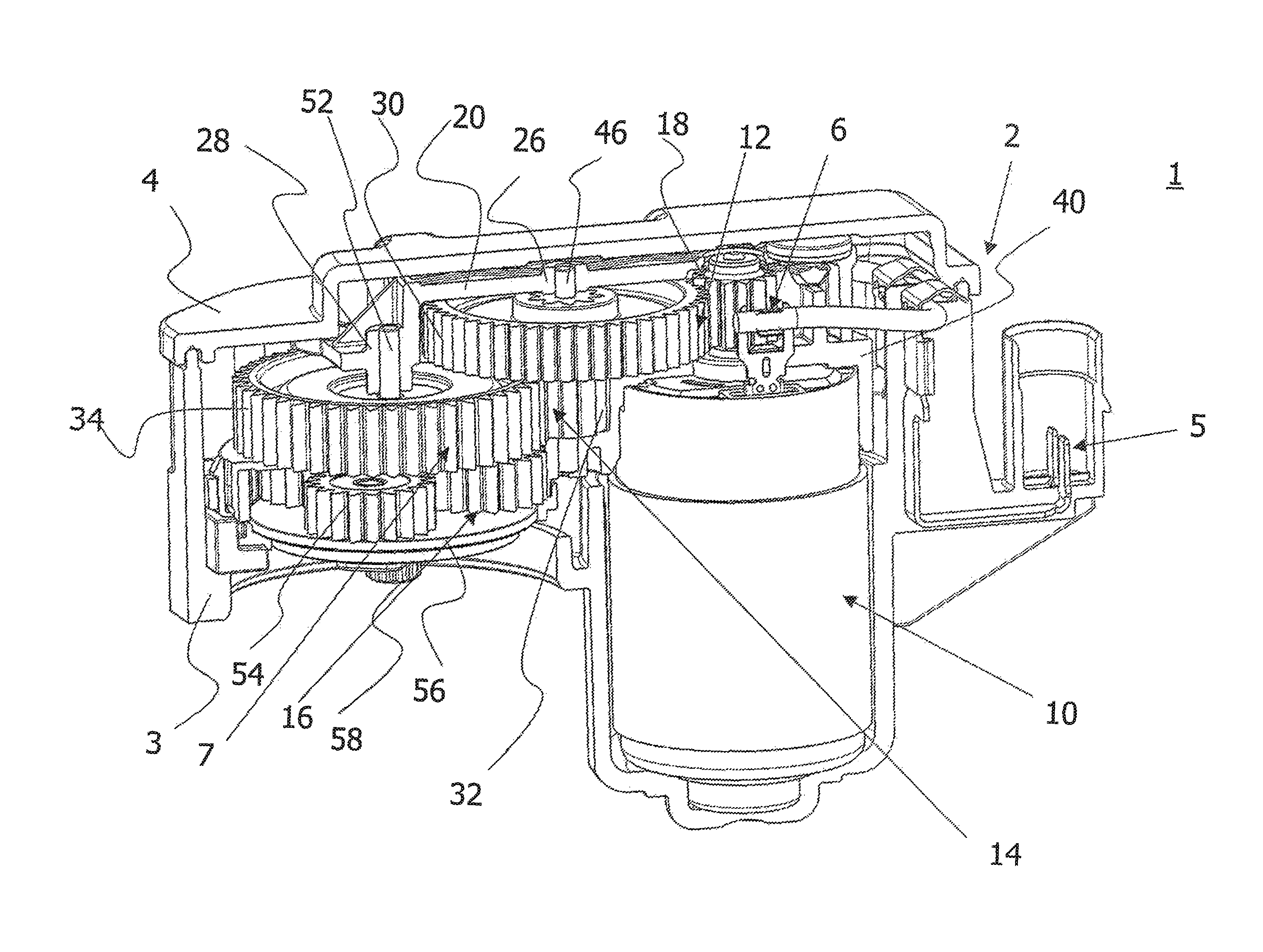 Sub-assembly for an electromechanical brake actuator