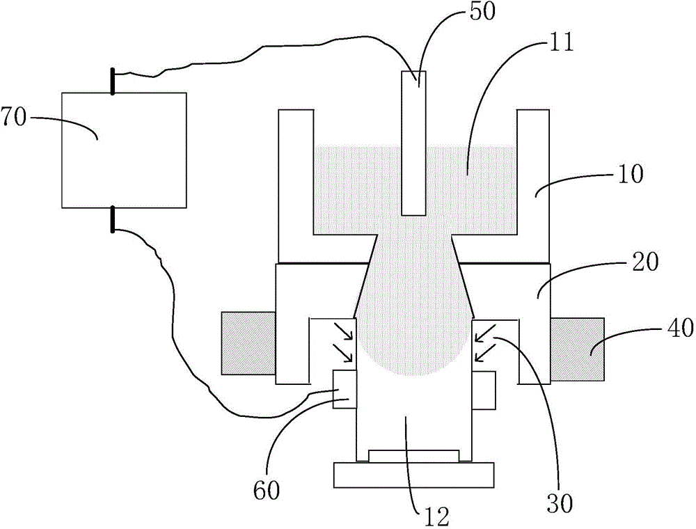 Aluminum alloy semi-continuous cast electromagnetic stirring device and method
