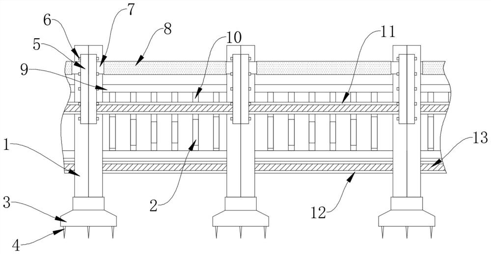 Sound insulation protective fence for railway traffic