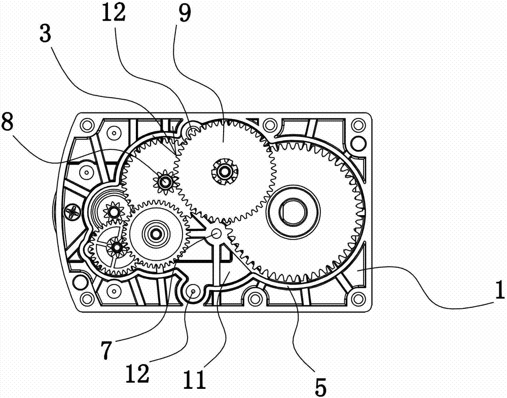 Motor reduction gearbox