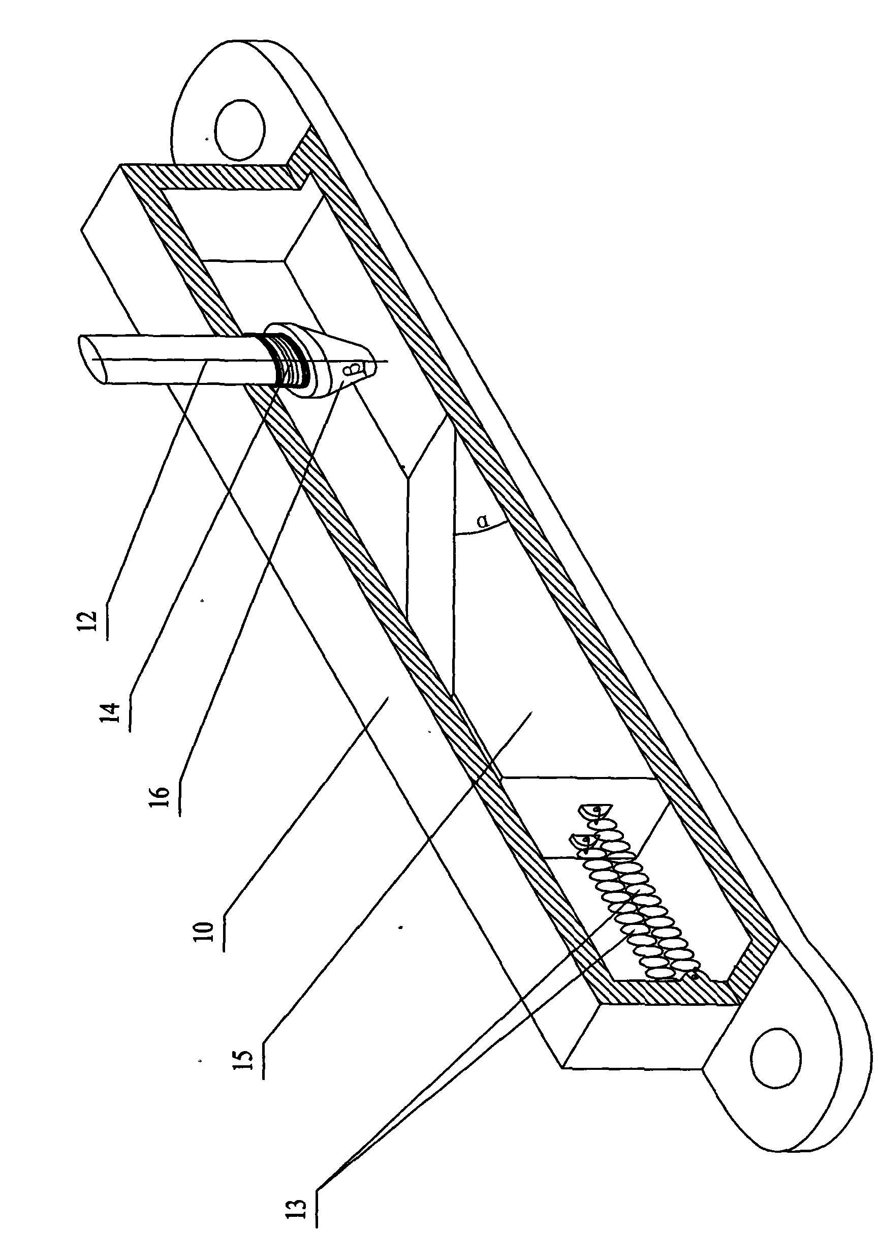 Centrifugal force safety braking device of active track-locking type tramcar