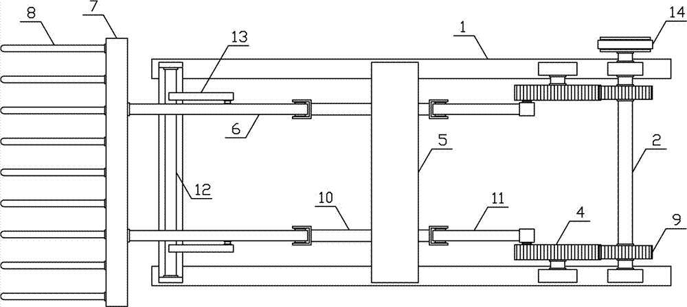 Wool spinning feeding loosening mechanism