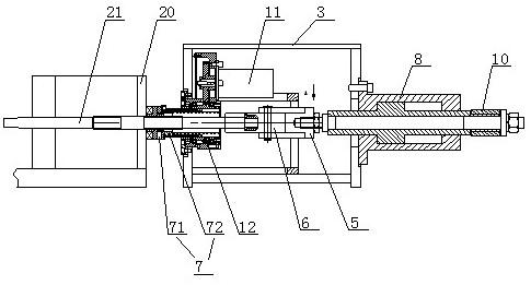 Prestressed track slab reinforcement tensioning machine