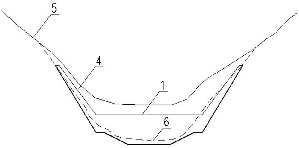 Arc-shaped bottom plate drop sill underflow stilling pool