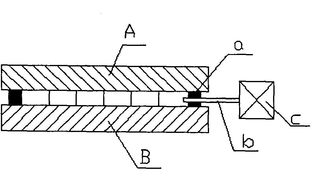 Exhaust pipe-free air-tight sealing method and device for vacuum glass exhaust port