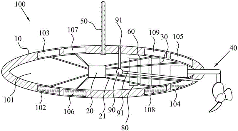 Marine mobile network device and marine self-powered generating system thereof