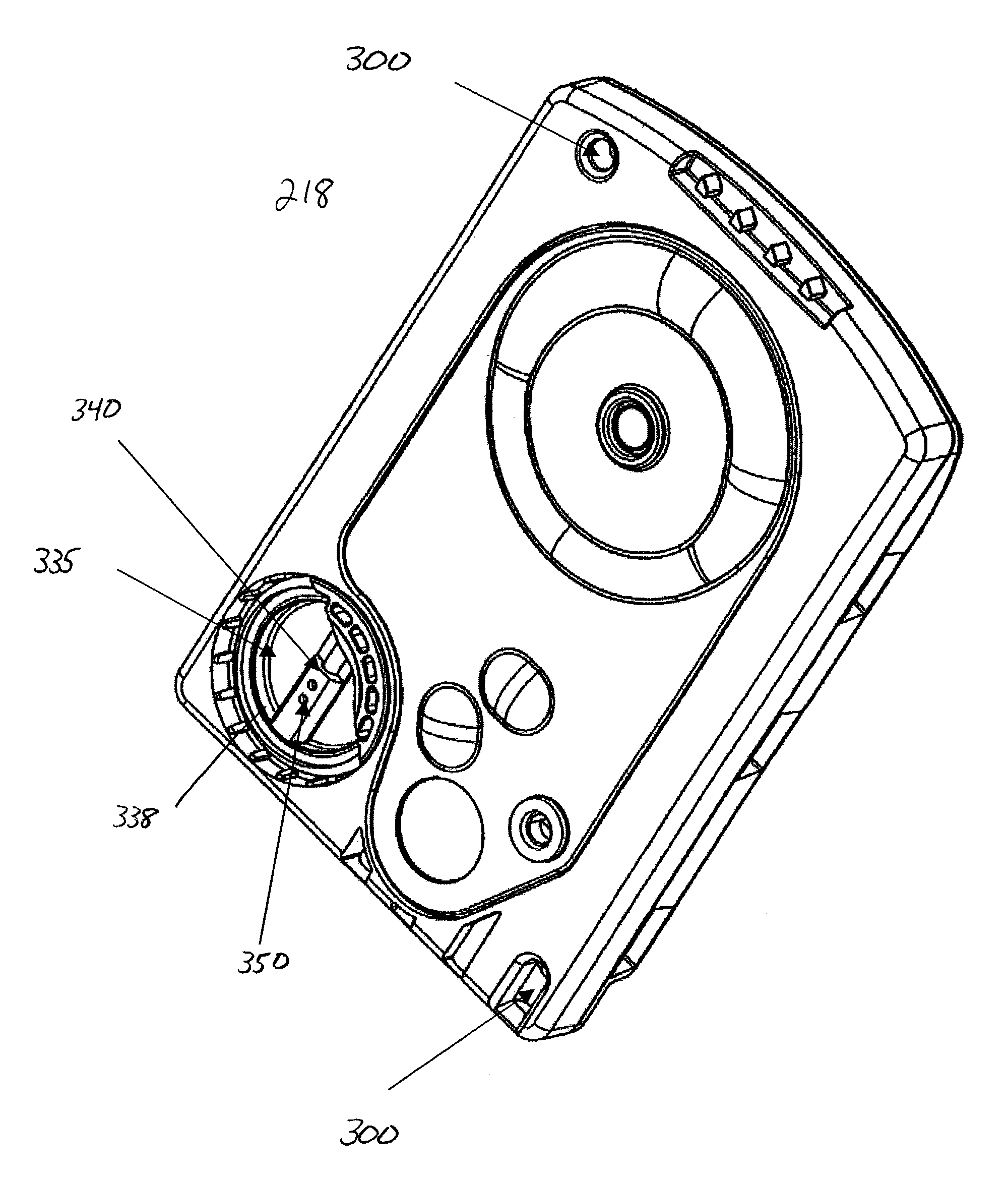 Surgical cassette having an aspiration pressure sensor