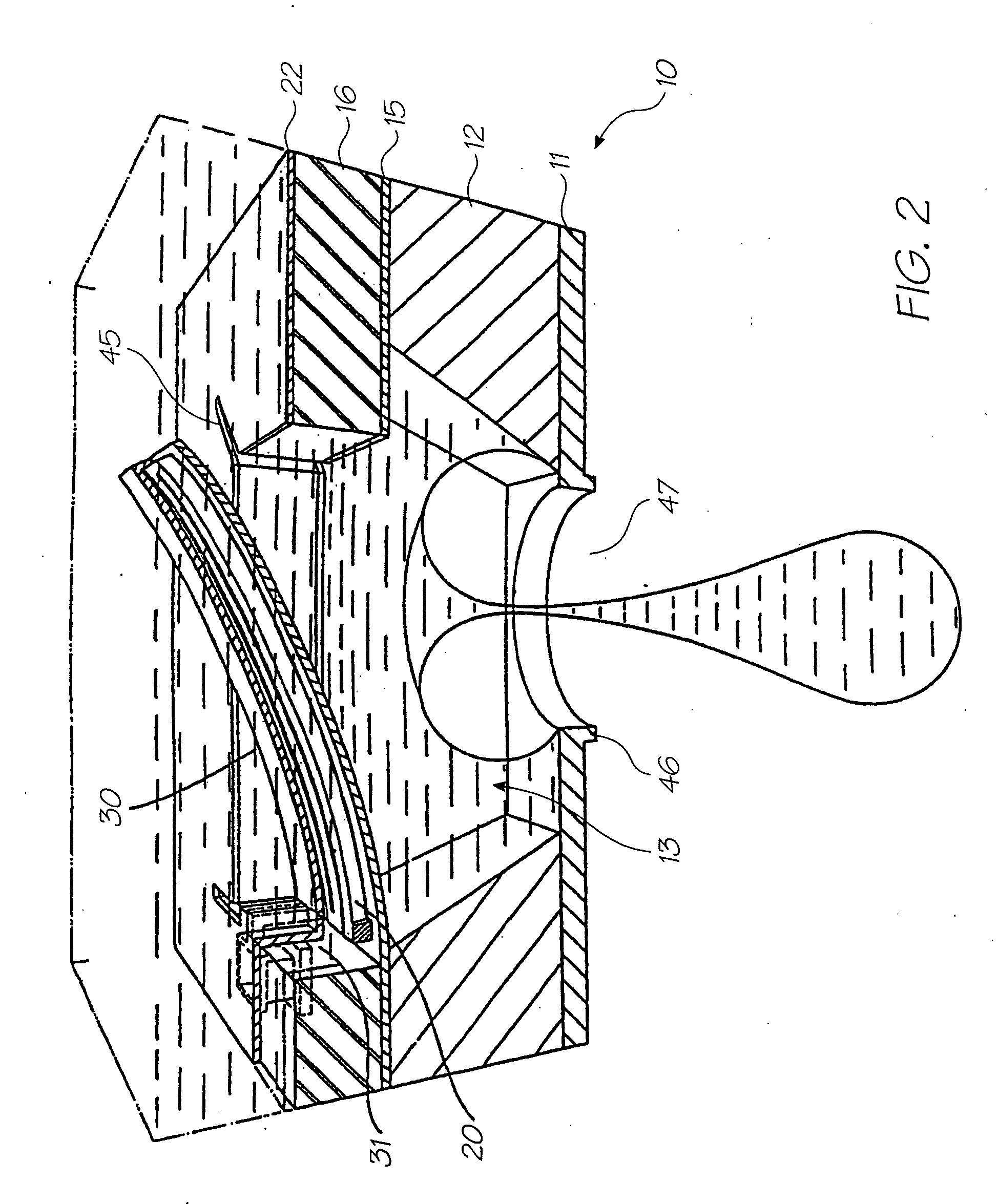 Printhead integrated circuit with large array of droplet ejectors