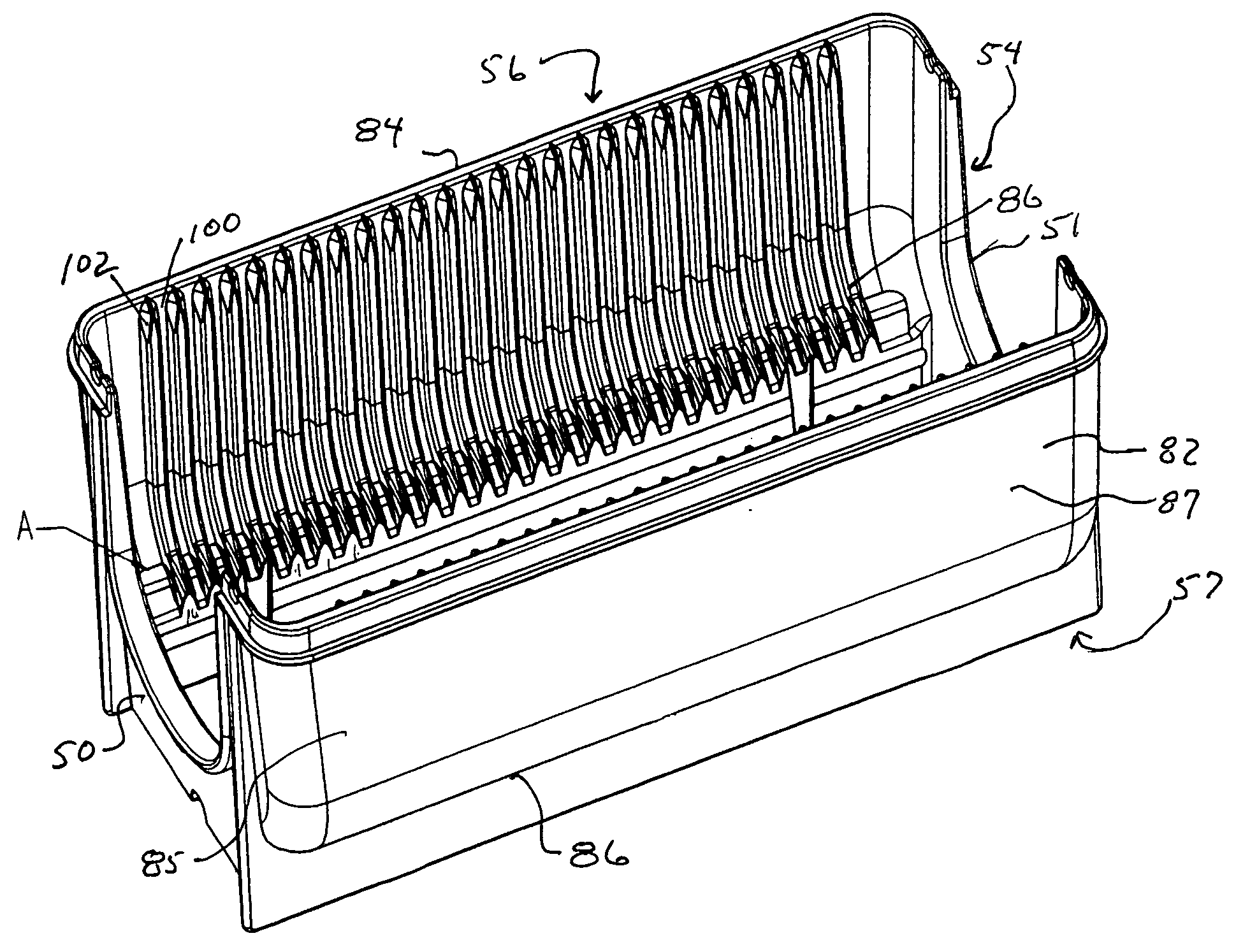 Shipper with tooth design for improved loading