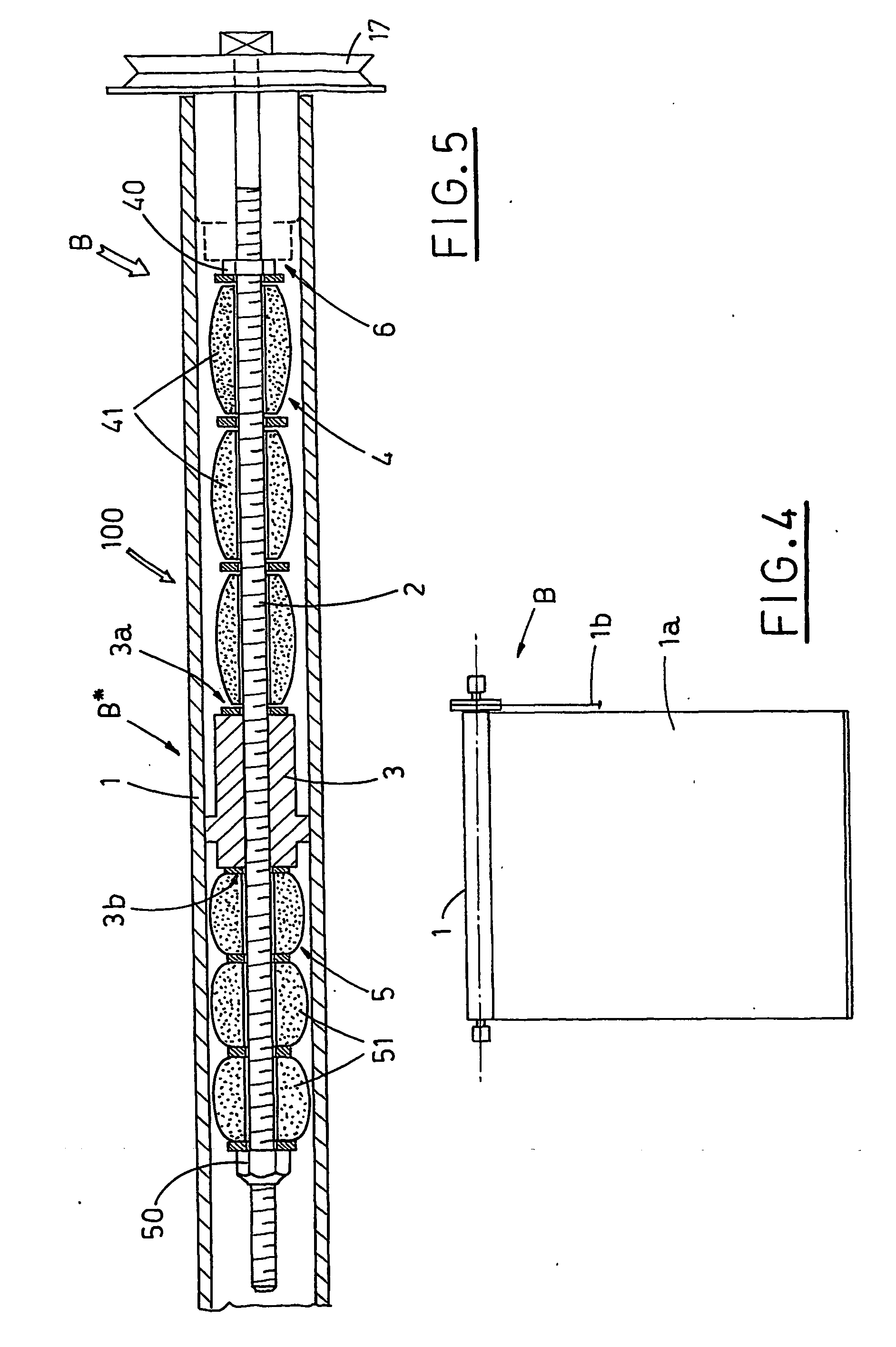 Friction device for rolling up curtains and the like