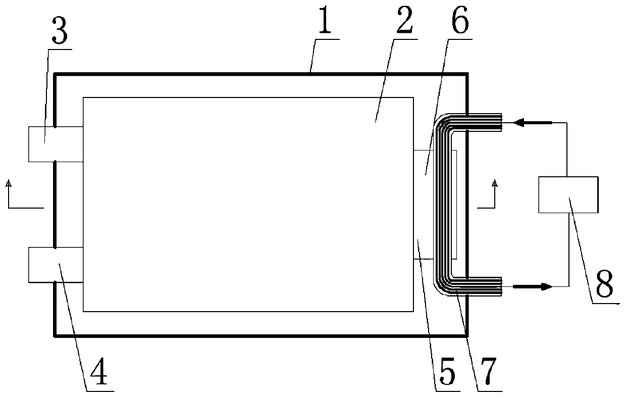 Thermally conductive lithium ion battery