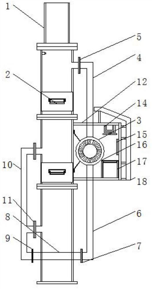 Chimney with desulfurization and denitrification functions