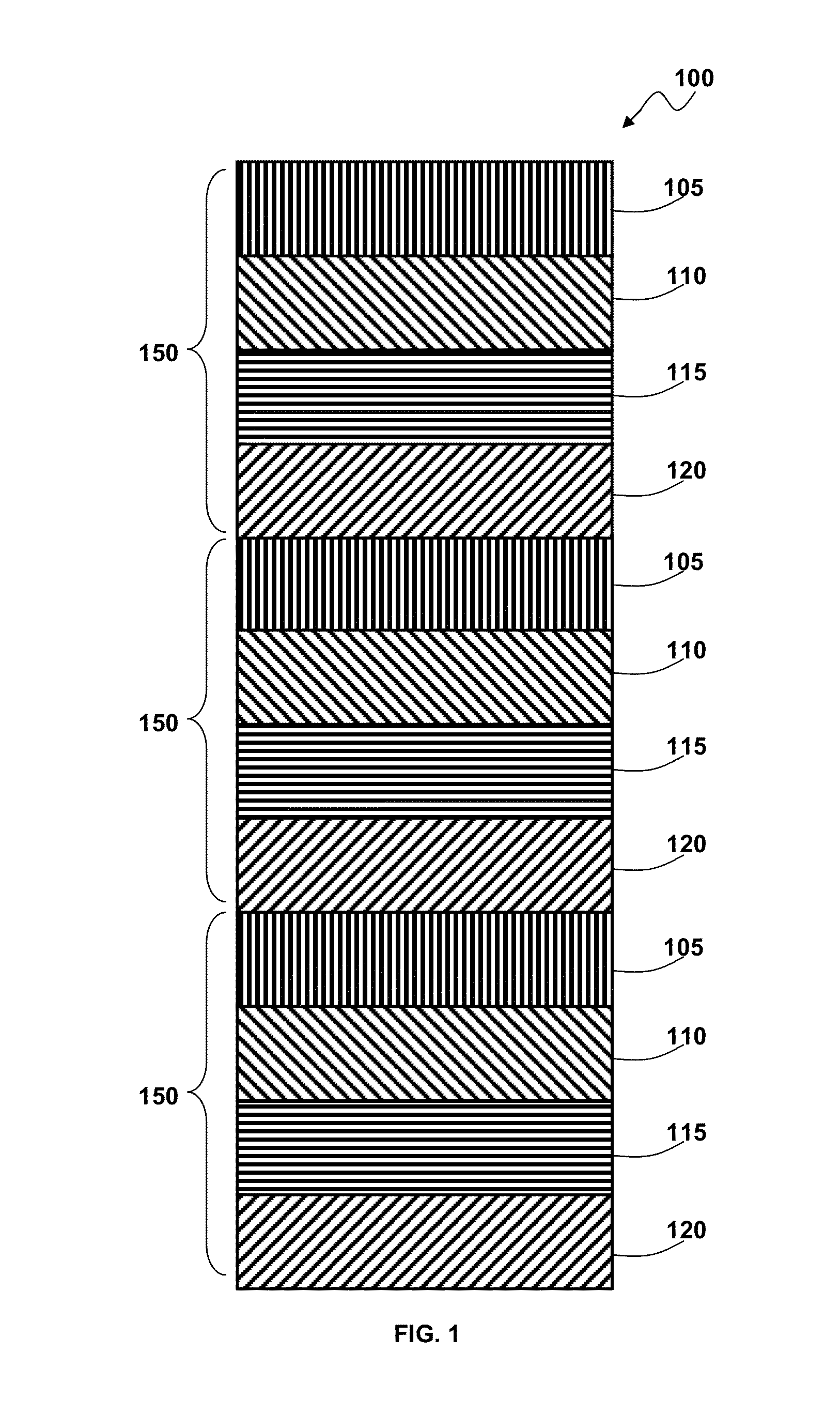 Polarized film apparatus with bands of alternating orientation