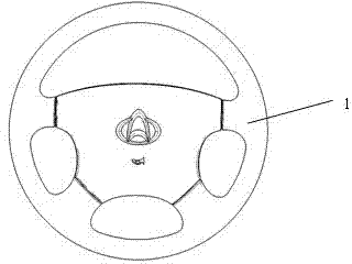 Steering wheel cover plate mounting post and steering wheel cover plate with same