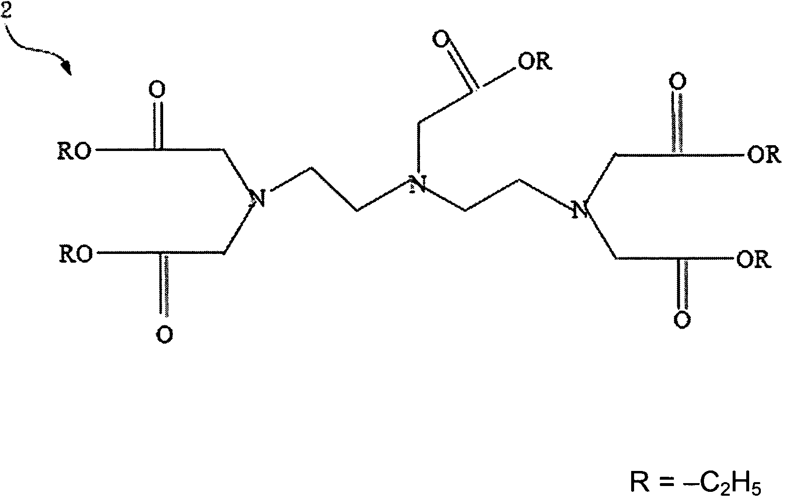 Method for manufacturing diethylene triamine pentaacetic acid derivative
