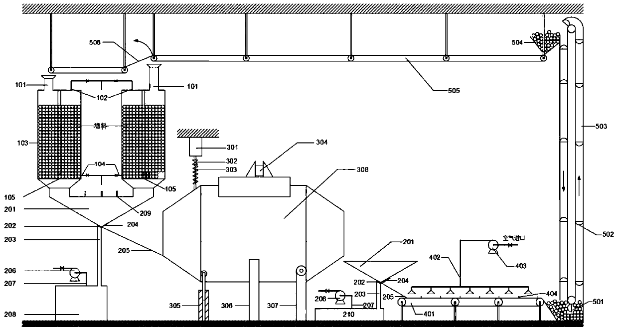 Static separator filler cleaning system and method