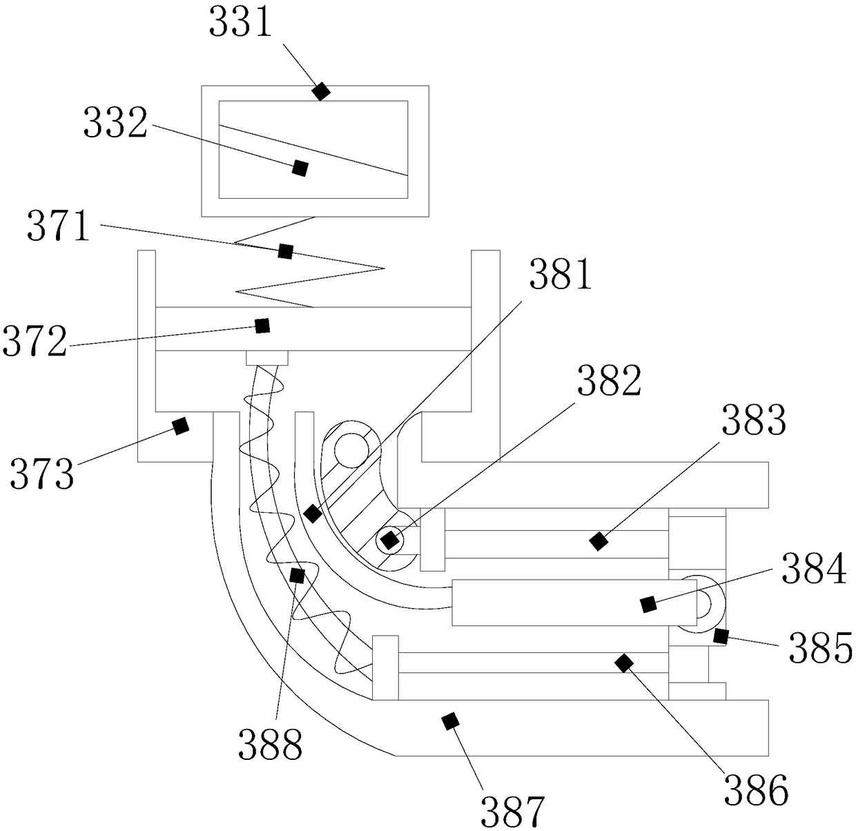 Plastic stool injection mold base for preventing reinforcing ribs from dragging damage during demolding