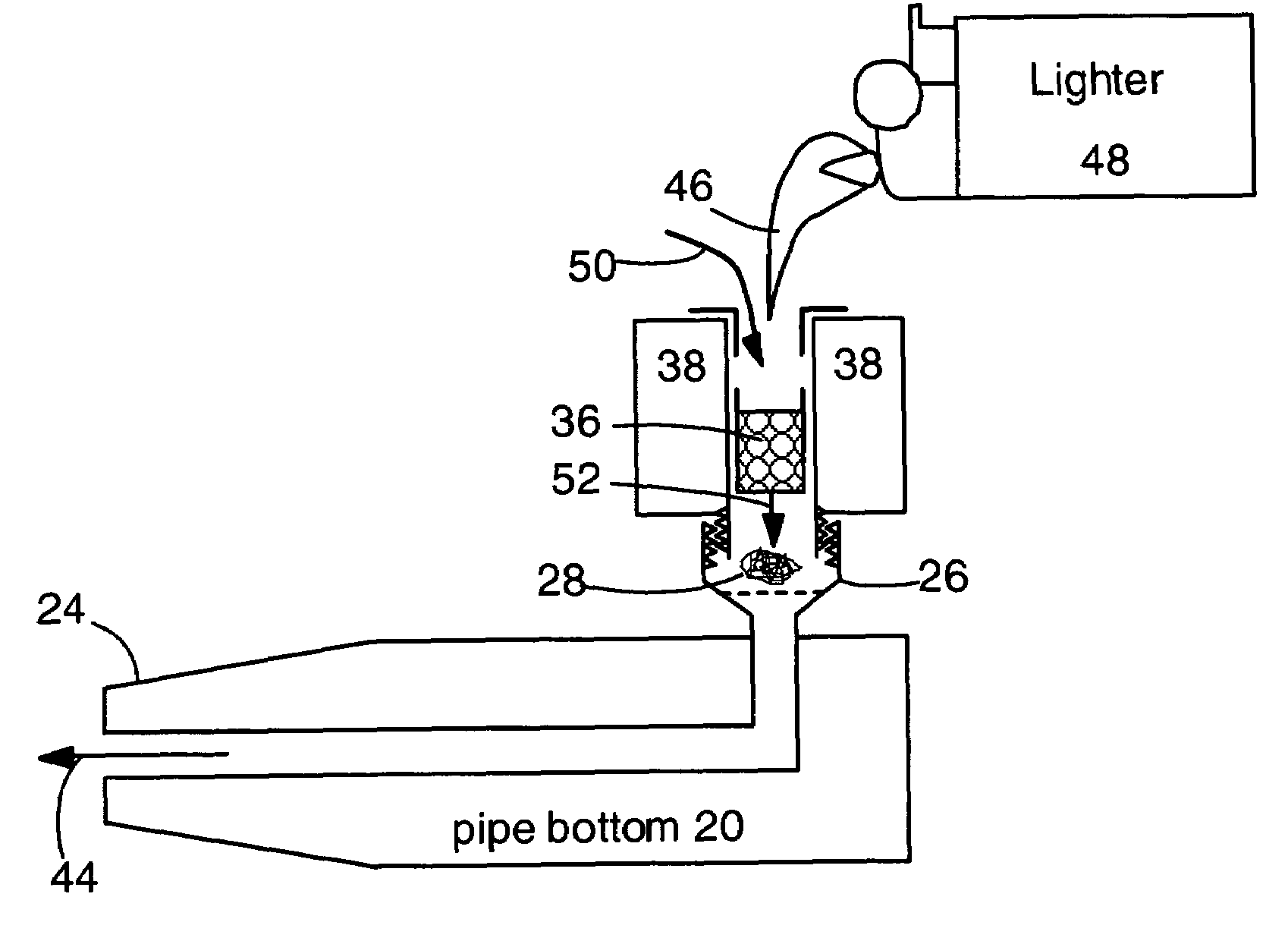Vaporization pipe with flame filter